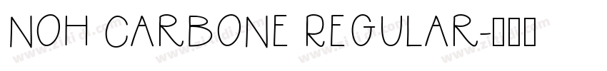 NOh Carbone Regular字体转换